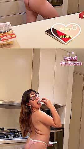 Behind the scenes cooking for dad