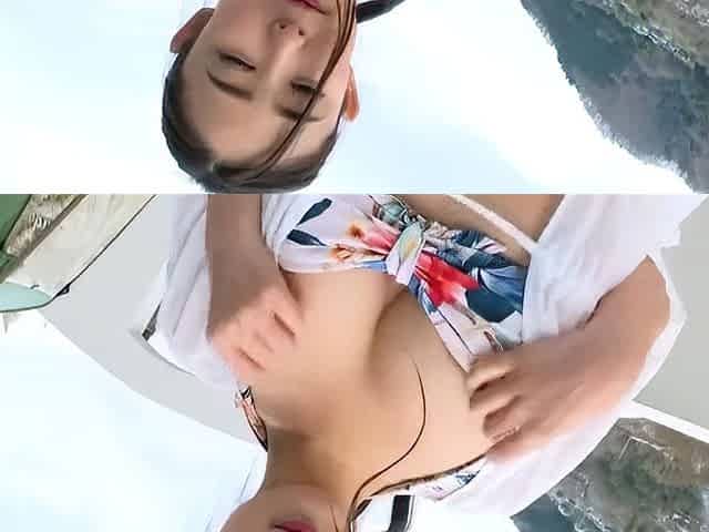 Asian hottie car blowjob fucking hardcore facial