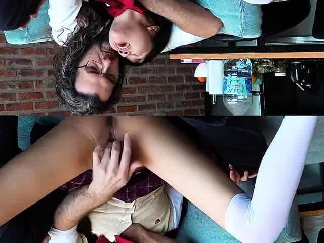 Japanese teen finger fuck
