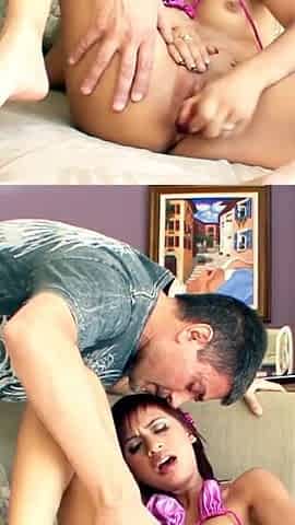 Horny skinny MILF Zoey Bennett is caught masturbating and fucked by boyfriend