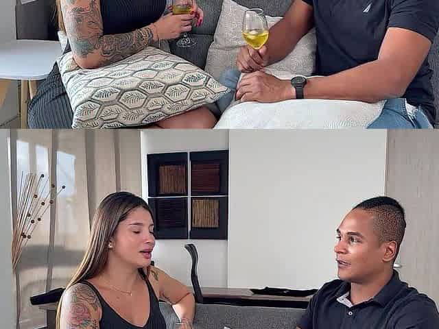 Esposo Cornudo Mira como su mujer se folla una polla grande por el culo hasta el creampie!