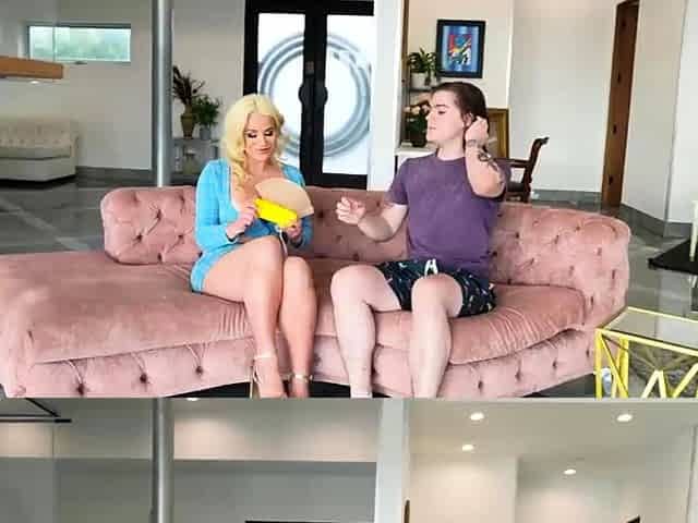 Free use blowjob sandwich by busty cougars for Tyler