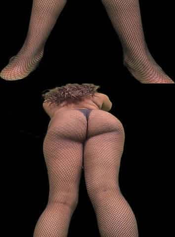 Fishnet Giantess - Thick Ebony BBW Chy Ass Worship & Sexy Posing