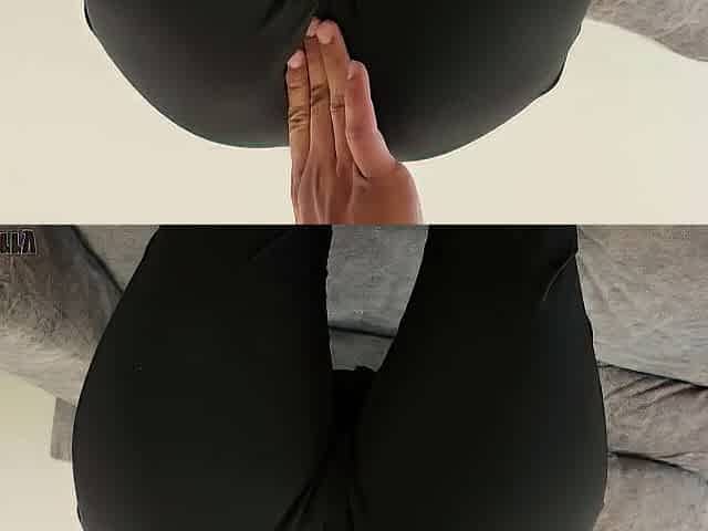 That biggest butt doesn't fit in these hot panties, I had to cut out her gap to bang her large butt
