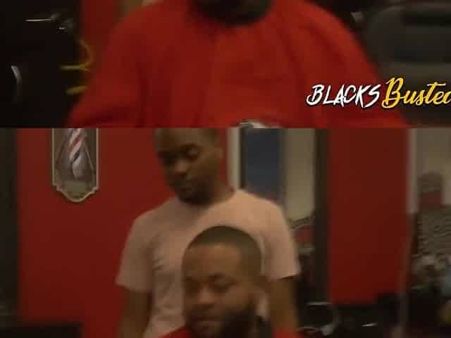 Interracial Bang At The Barbershop With Two Big Titty Milf Cops