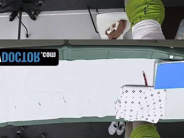 Breasty Patient Gets Fertility Test In The Doctors Office - Perv Doctor