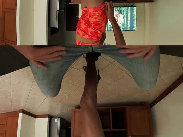 Big ass Asian stripper rides your cock