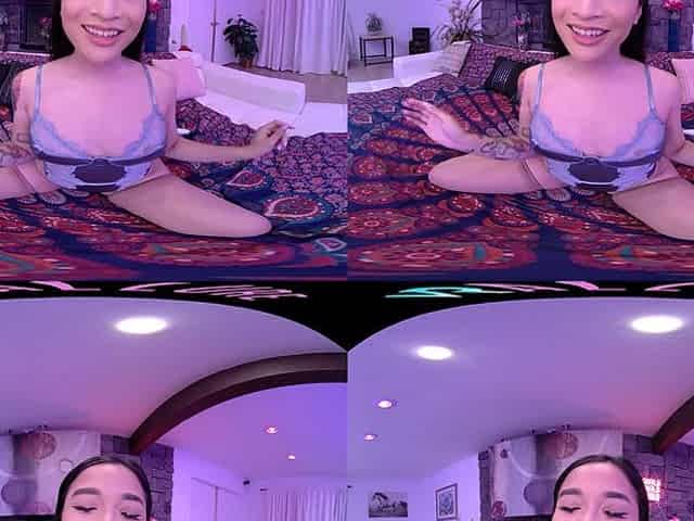 Avery Loves Neon - Asian Babe Solo in Lingerie - SexLikeReal