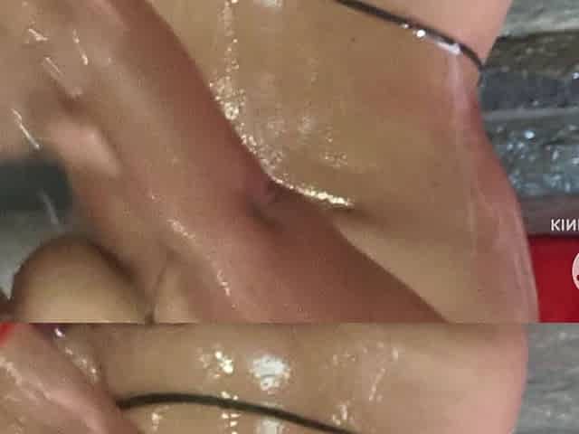 Desi Woman Bath