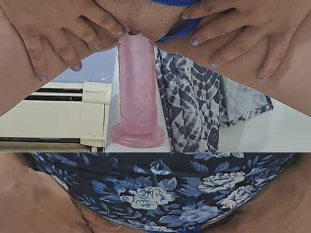 Wicked mother I'd like to fuck Squirts & urinates Riding Giant Sex tool