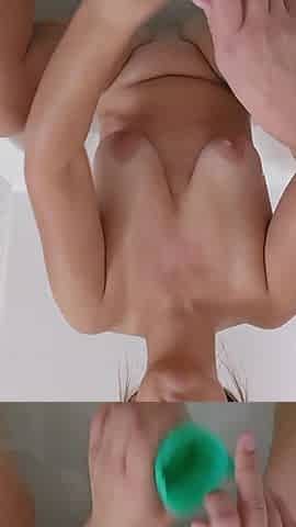 Sexy mother I'd like to fuck has pleasure with moist twat whilst guests are over....nearly gets caught