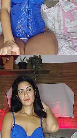 Vanessainha Showing off in Her Blue Lingerie - Part 1