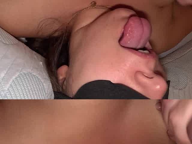 Homemade Blindfolded Cumshot in Mouth and Swallow