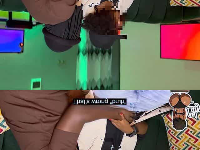 Thick butt black Lesbo dude tries wang and gets cum inside twat