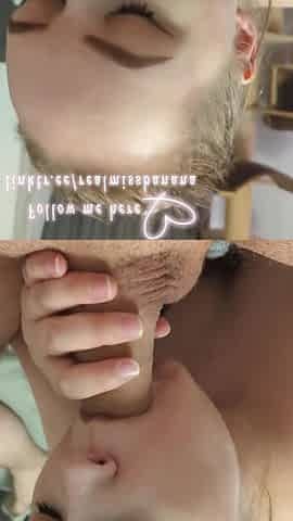 Cute girl sucks cock and wants a facial