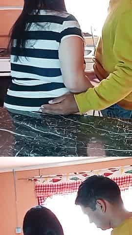 Stepmom Gets a Surprise Fuck in the Kitchen From Her Stepson, Taboo Sex