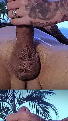Massage - He Explodes 3 Times When I Give Him a Cumblock! Huge Explosion!