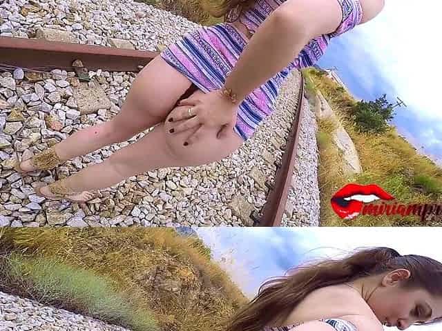 Cum!! Sex Real Amateur Outdoor / Miriam Prado