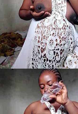 Matured Woman Giving Her Pussy Sweet Massageyou Can't Definitely Oppose This African Black Woman's Boobs