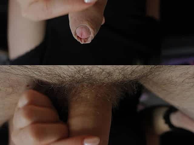 I Measured Him Soft and Hard During a Two-finger Handjob