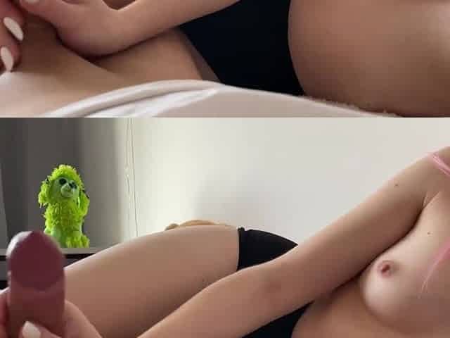 CARNAL MORNING TUGJOB FROM FLESHLY PINK HAIR HOTTIE
