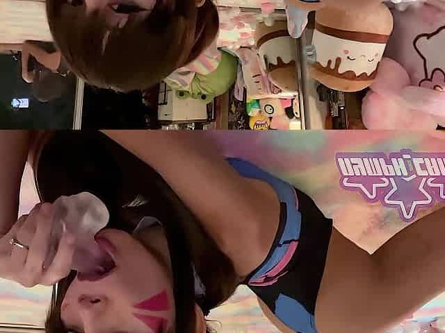 D.Va COSPLAY DEEPTHROAT SEX TOY - NYMPH_CANDY