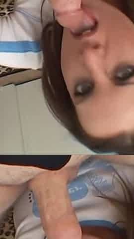 This Hot College Girl Is Giving the Best Blowjob