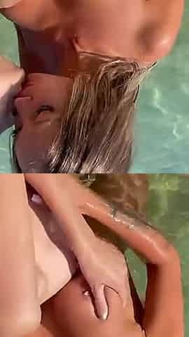Monika Fox with Girlfriend Have Fun Outdoors
