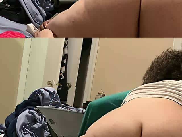 Wife Rides my Clit after I Stroke it (: