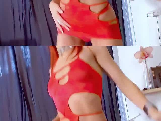 Angie Kiss: Youthful Redhead Pornstar Angie Kiss Doing a Sexy Striptease