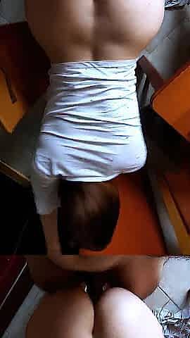 Screwing my Ally's Horny Wife Right in the Kitchen.
