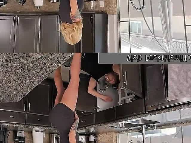 Sarah Jessie shows neighbor how wet she gets