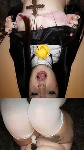 Nun Twerking on Bigblackdildo!dirty Talk