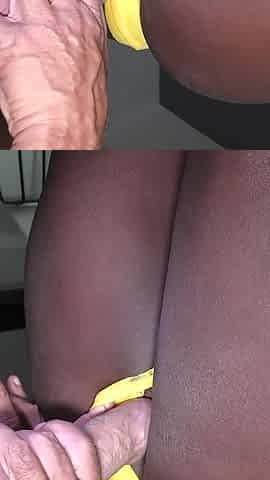 Black Teen Cummed and Inseminated by a Big Hard Cock