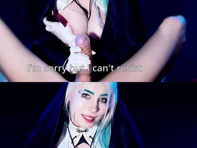 Nun buffed my cock on stamina - MollyRedWolf