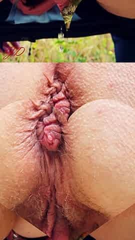 My Pissing Cunt in the Forest