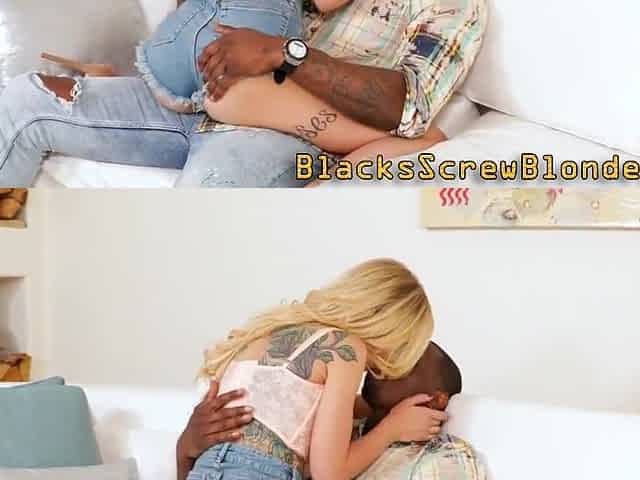 Inked Blonde Gets Eaten Out And Fucks Bbc