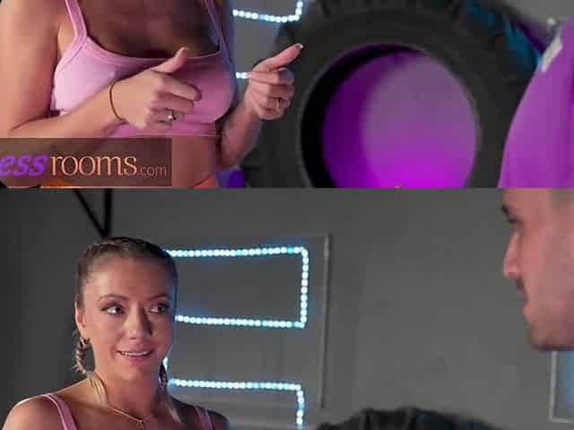 Fitness Rooms Large bazookas yoga teacher just desires to rub herself all over recent student