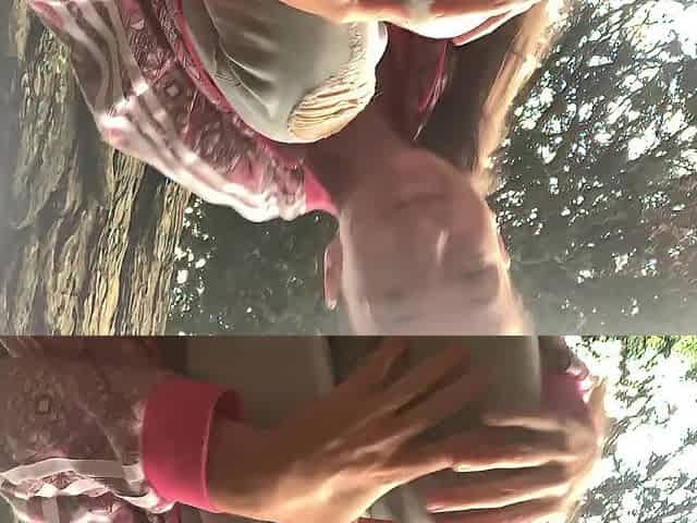 I decided to show u how I pee in the forest).