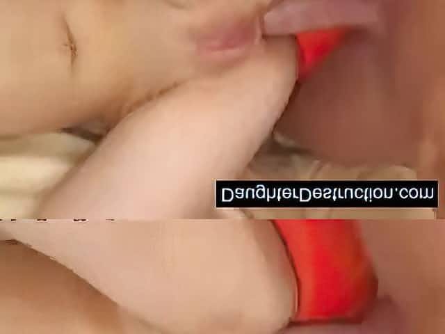 Teen daughter brutally assfucked and throatfucked