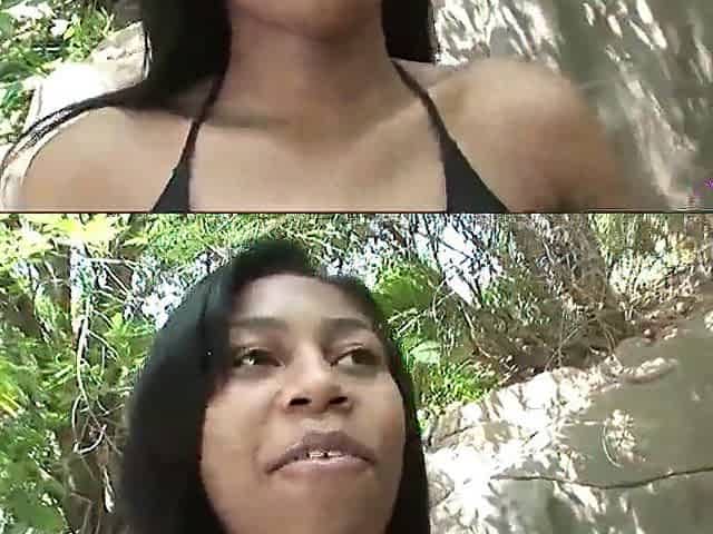 Sensually eating out the brunette hair makes her black slit pang to feel his white meat