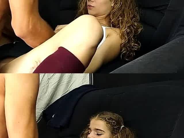 Latin Teen Blowjob POV with Cumshot On Her Chin