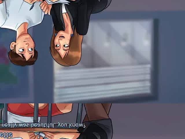 Miss bissette teaches Anon French kiss - summer time saga gameplay