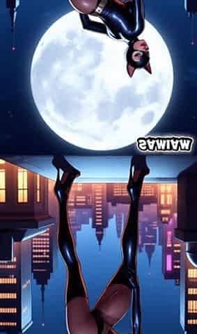 A night in Gotham with Catwoman generated