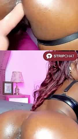 Large Butt Black Gets Her Aperture Stretched by Hard Sextoy - AnnieWestley