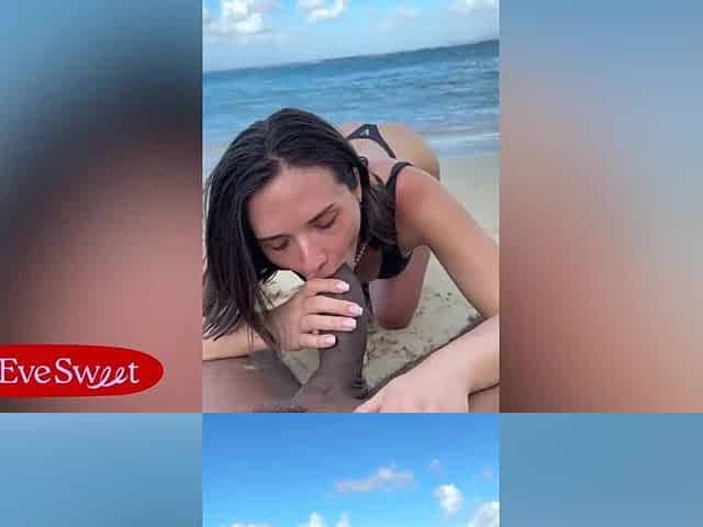 Public Beach Sex! I Rode Lifeguard BBC In The Sand