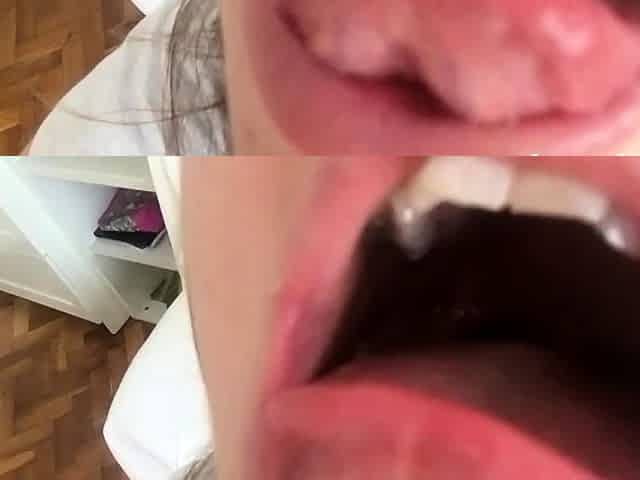Tongue saliva throat fetish
