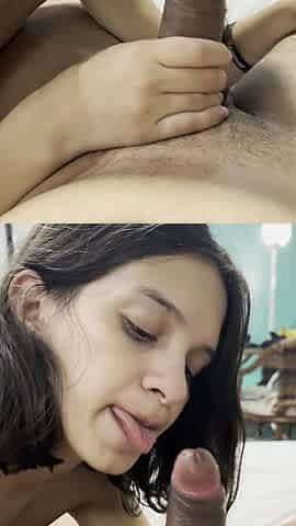 Blowjob From the Slutty Brazilian, Tight Pussy!