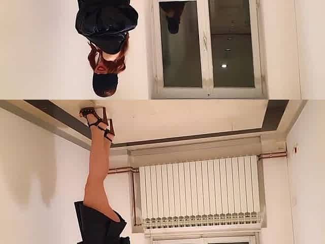 Risky Blowjob In Leather
