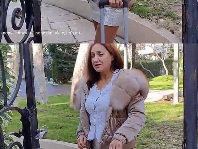 A homeless dude helped an elite mother i'd like to fuck carry her suitcase and screwed her!